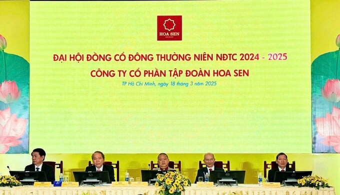 Ngày 18/3, Tập đoàn Hoa Sen tổ chức Đại hội đồng cổ đông thường niên năm 2025. Ảnh: ST