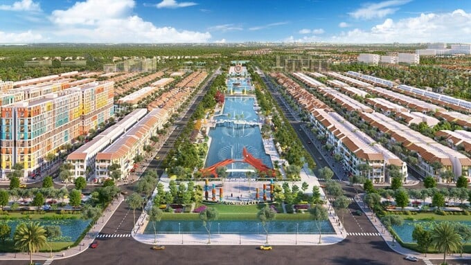 Dự án đại đô thị Sun Urban City sẽ xây dựng nhiều tòa nhà NOXH với khoảng 12.000 căn hộ. (Ảnh phối cảnh minh họa)