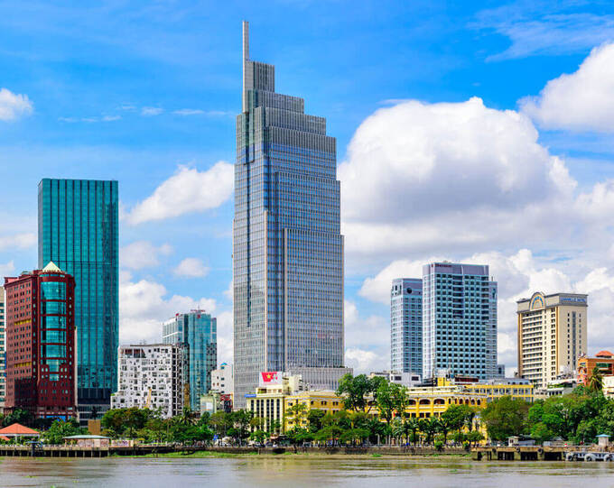 Tháp Vietcombank ở Q.1, TP.HCM