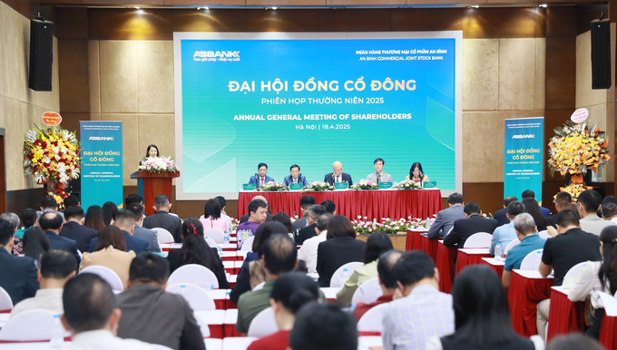 Ngân hàng TMCP An Bình (ABBank) tổ chức thành công Đại hội đồng Cổ đông thường (ĐHĐCĐ) niên năm 2025. Ảnh: ABB
