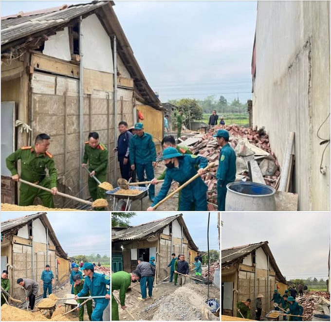 Thành phố Yên Bái huy động các lực lượng hỗ trợ xây dựng nhà ở cho gia đình ông Trần Ngọc Sơn - Thương binh 1/4, cư trú tại thôn Xuân Lan, xã Tuy Lộc