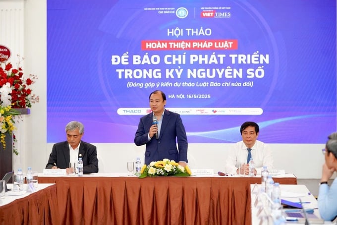 Đồng chí Lê Hải Bình, Thứ trưởng Thường trực Bộ VHTT&DL phát biểu tại hội thảo.