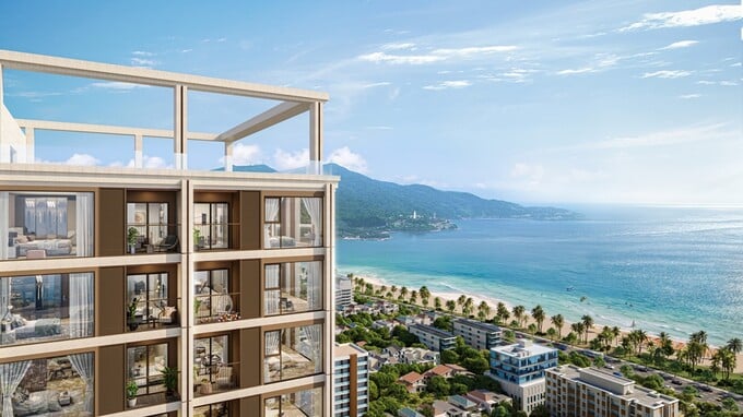 Tầm nhìn hướng biển của căn hộ Sun Costa Residence - Ảnh phối cảnh minh họa Sun Property