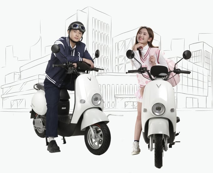 Khách hàng đã mua xe máy điện từ 1/1 đến 21/5 sẽ nhận được phần chênh lệch giá bằng điểm VPoint trên ứng dụng VinClub (Ảnh: VinFast).