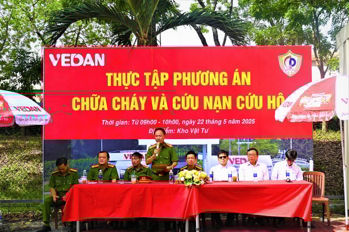 Thượng tá Nguyễn Đình Khuyên - Phó Trưởng Phòng PC07 nhận xét đánh giá buổi thực tập