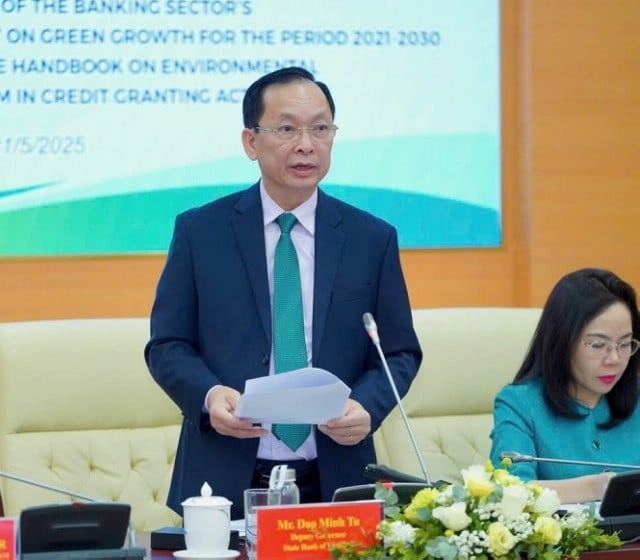 Phó Thống đốc Đào Minh Tú cũng thẳng thắn nhìn nhận thực tế việc triển khai Kế hoạch hành động của ngành ngân hàng còn không ít khó khăn. (Ảnh: SBV)