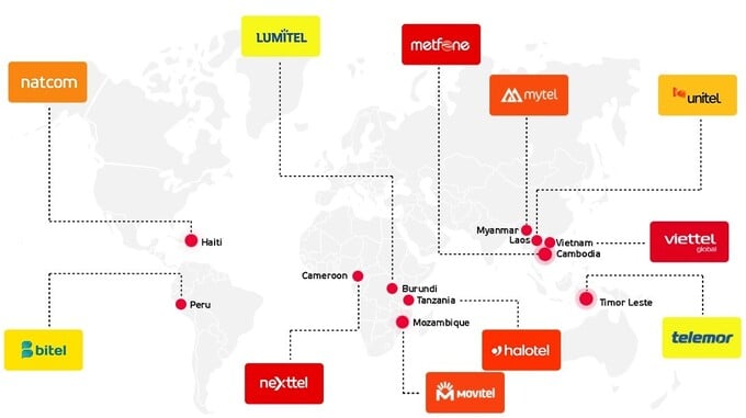Mang lưới của Viettel Global.