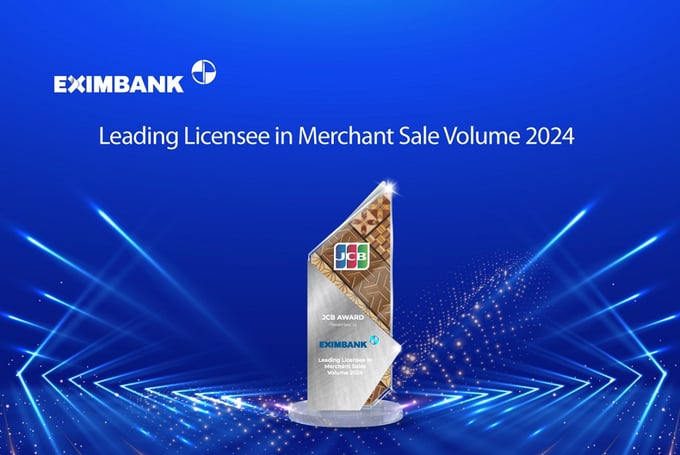 Eximbank đã vinh dự được JCB - tổ chức thẻ quốc tế hàng đầu trao tặng giải thưởng Ngân hàng dẫn đầu về doanh số thanh toán thẻ năm 2024.