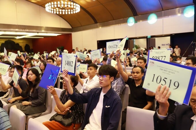 Đại hội năm nay của MB có 1.570 cổ đông tham dự để nhận 500.000 đồng/người.