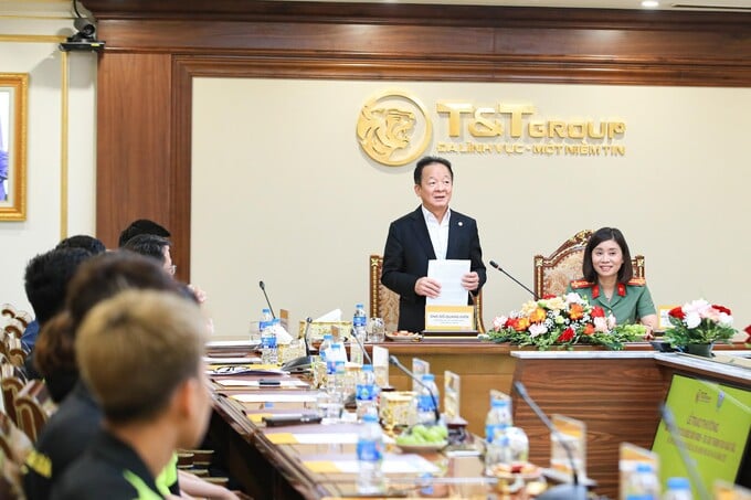 Ông Đỗ Quang Hiển, Nhà sáng lập, Chủ tịch Điều hành Tập đoàn T&T Group phát biểu tại sự kiện