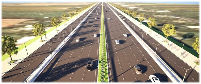 Vành đai 4 TP.HCM có tổng chiều dài hơn 200 km, đi qua TP.HCM, Bình Dương, Đồng Nai, Long An và Bà Rịa - Vũng Tàu (Ảnh: Sở GTVT TPHCM)