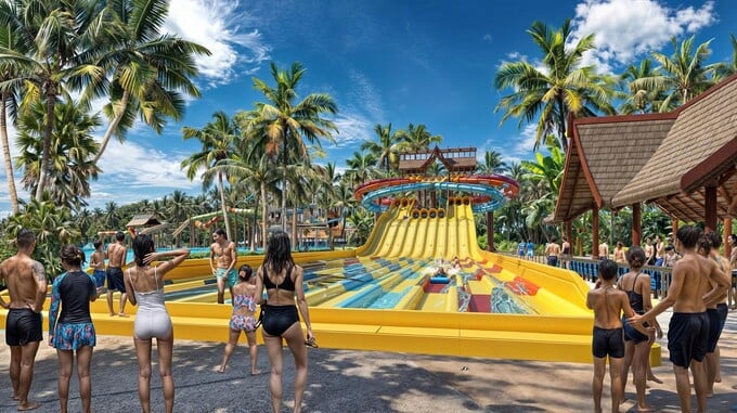 Công viên nước Sun World quy mô 20 trò chơi là điểm nhấn của dự án