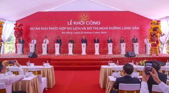 Chính thức khởi công siêu dự án Làng Vân gần 45.000 tỉ đồng tại Đà Nẵng (Ảnh: Thế Sơn)