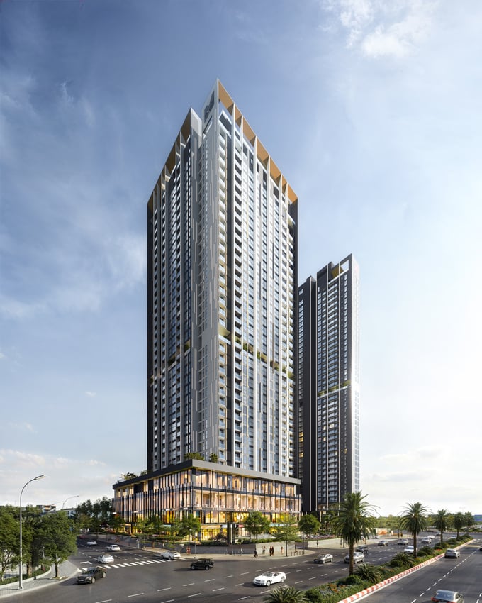 Những đường nét phương dọc mạnh mẽ – thanh thoát, đều đặn, đầy sinh khí ấn tượng tại The Matrix One Premium