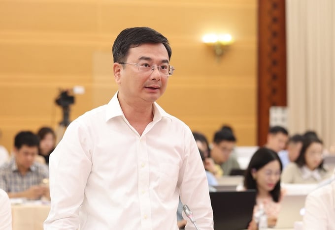 Phó Thống đốc Phạm Thanh Hà trả lời báo chí tại buổi họp báo Chính phủ thường kỳ chiều 3/7. Ảnh: SBV