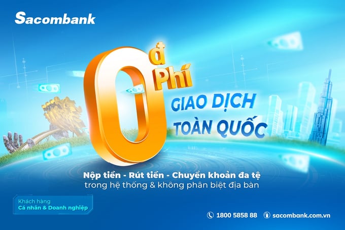 Sacombank mien phi giao dich