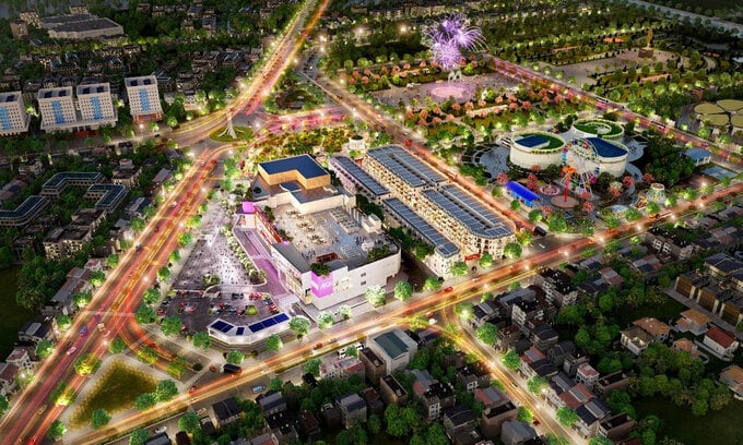 Dự án Mỹ Tho Central Complex nằm kế bên Quảng trường Hùng Vương và Trung tâm Phục vụ hành chính công tỉnh Đồng Tháp (Ảnh phối cảnh dự án).