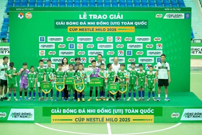U11 Bắc Ninh về nhì Giải Bóng đá Nhi đồng Toàn quốc - Cúp Nestlé MILO 2025