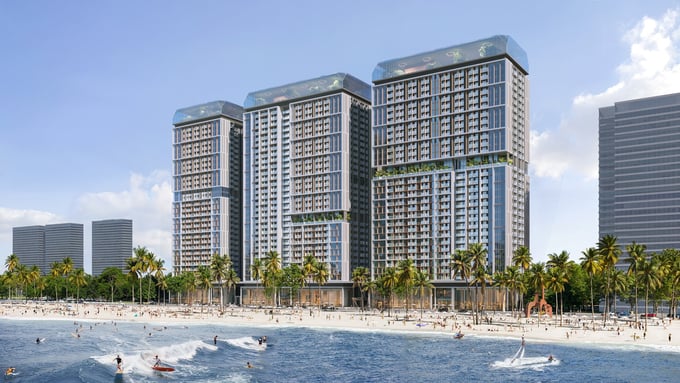Sở hữu vị trí sát biển, Sun Centro Town ngắm trọn vịnh Hạ Long. (Ảnh: Sun Property).