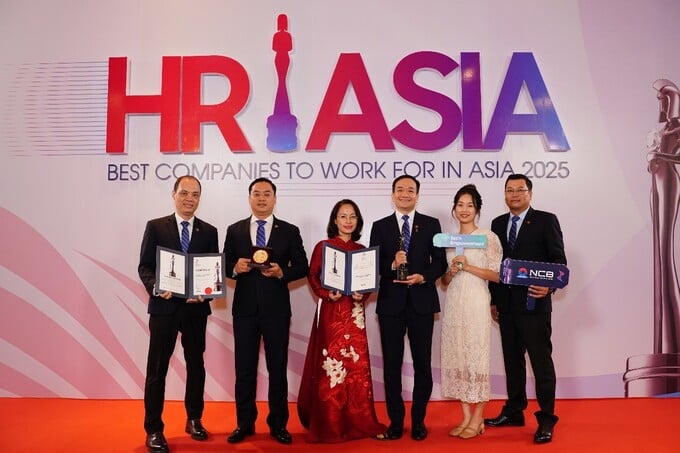 Ngân hàng NCB nhận cú đúp giải thưởng của HR Asia Awards 2025