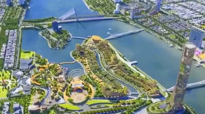 Phối cảnh khu công viên văn hóa vui chơi giải trí, thương mại dịch vụ cao cấp Da Nang Downtown
