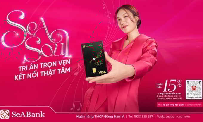 SeABank kết hợp cùng ca sĩ Mỹ Tâm ra mắt thẻ Visa SeASoul 2in1
