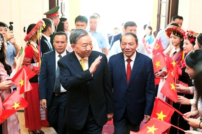 Tổng Bí thư Tô Lâm tới dự Lễ kỷ niệm.
