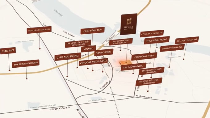 Rivea Residences được bao quanh bởi hệ tiện ích ngoại khu đa dạng. (Ảnh: CĐT)