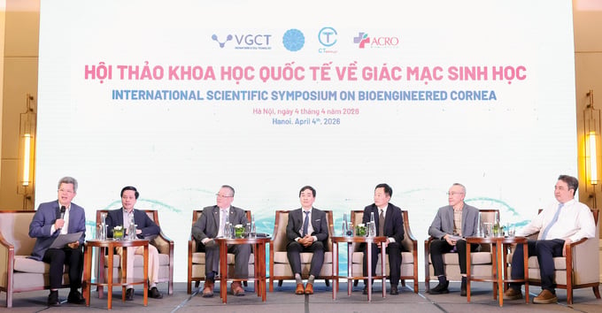 Công nghệ ghép giác mạc sinh học từ động vật cho người được công bố tại Hội thảo Khoa học Quốc tế về Giác mạc sinh học, tháng 4/2026 vừa qua.