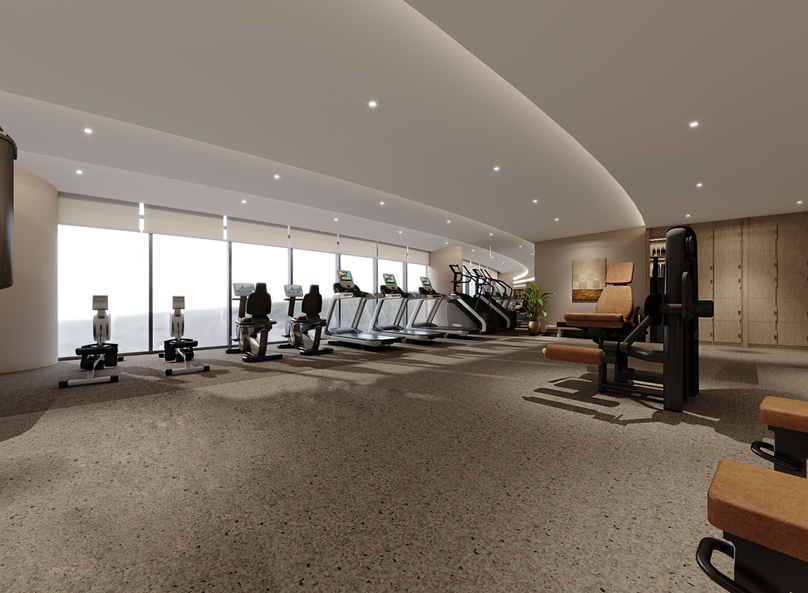 Nâng cao sức khỏe, duy trì thói quen tập luyện tại phòng Gym rộng rãi, hiện đại tại Aquamarine Resort