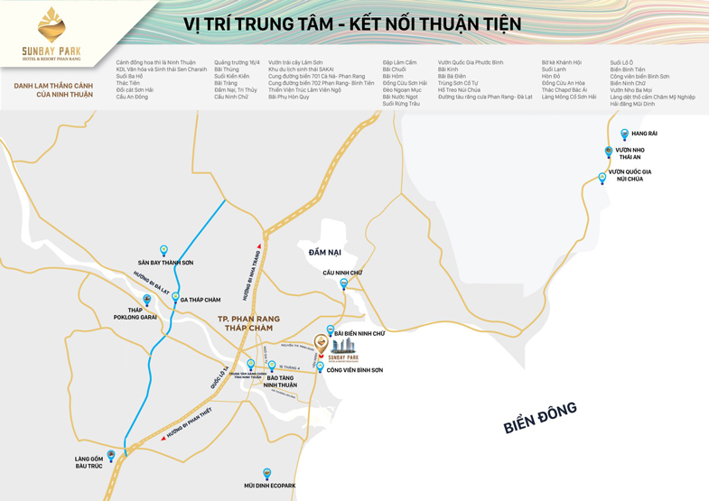 bản đồ vị trí Sunbay Park