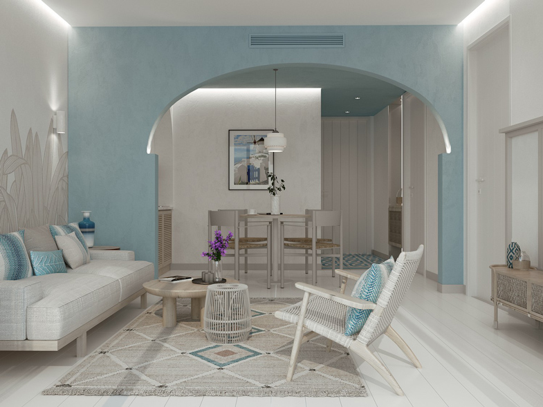 hình ảnh 3d phòng suite