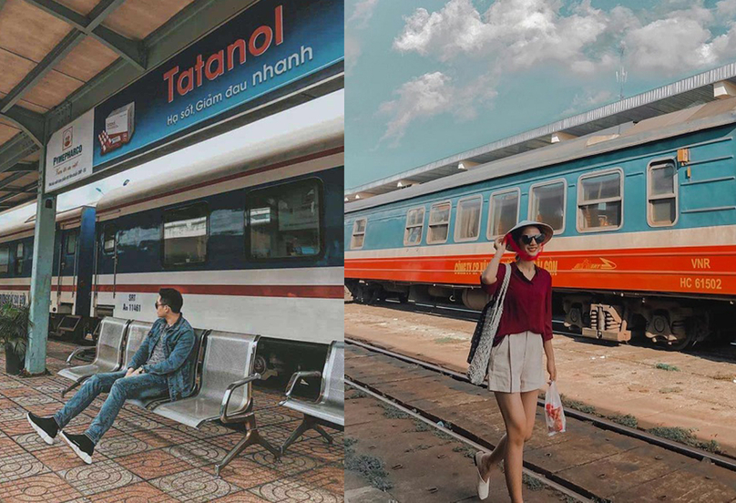 Di chuyển bằng các chuyến xe lửa cũng là một sự lựa chọn lý tưởng khi hành khách có thể vừa ngắm cảnh vừa có những bức hình 'check in' cực chất