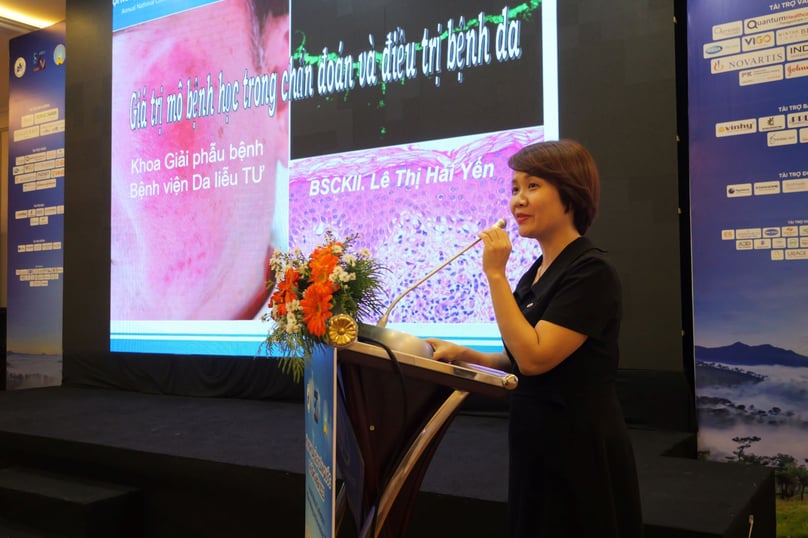 BSCKII Lê Thị Hải Yến báo cáo chủ đề 'Giá trị của Mô bệnh học trong chẩn đoán và điều trị bệnh da'