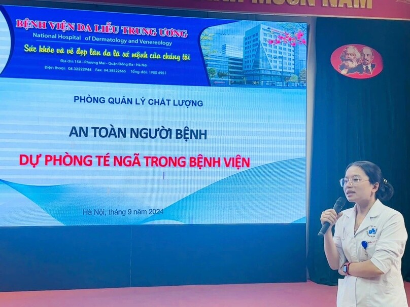 BSCKII. Trần Thị Vân Anh chia sẻ kiến thức cần thiết về dự phòng té ngã trong bệnh viện