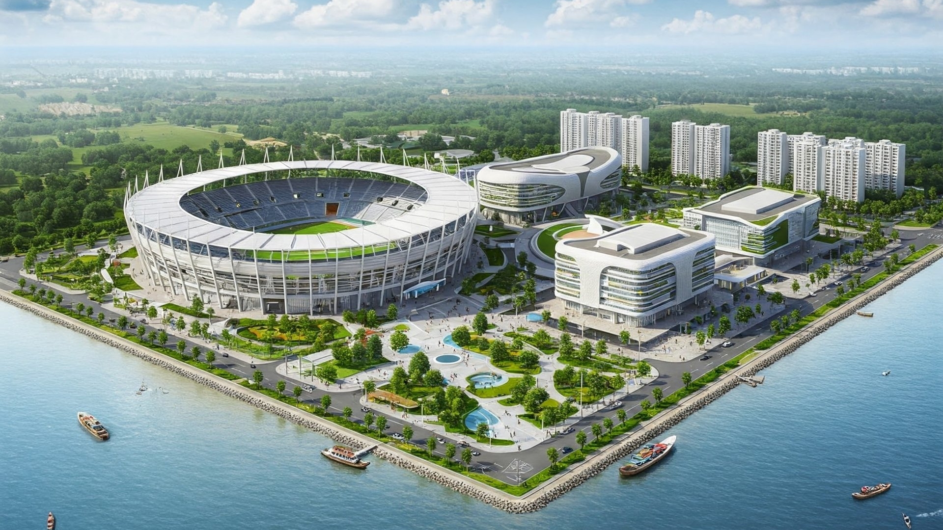 AI và ảnh: Siêu dự án lấn biển quy mô hàng đầu thế giới tại TP HCM trông thế nào sau khi hoàn thành?