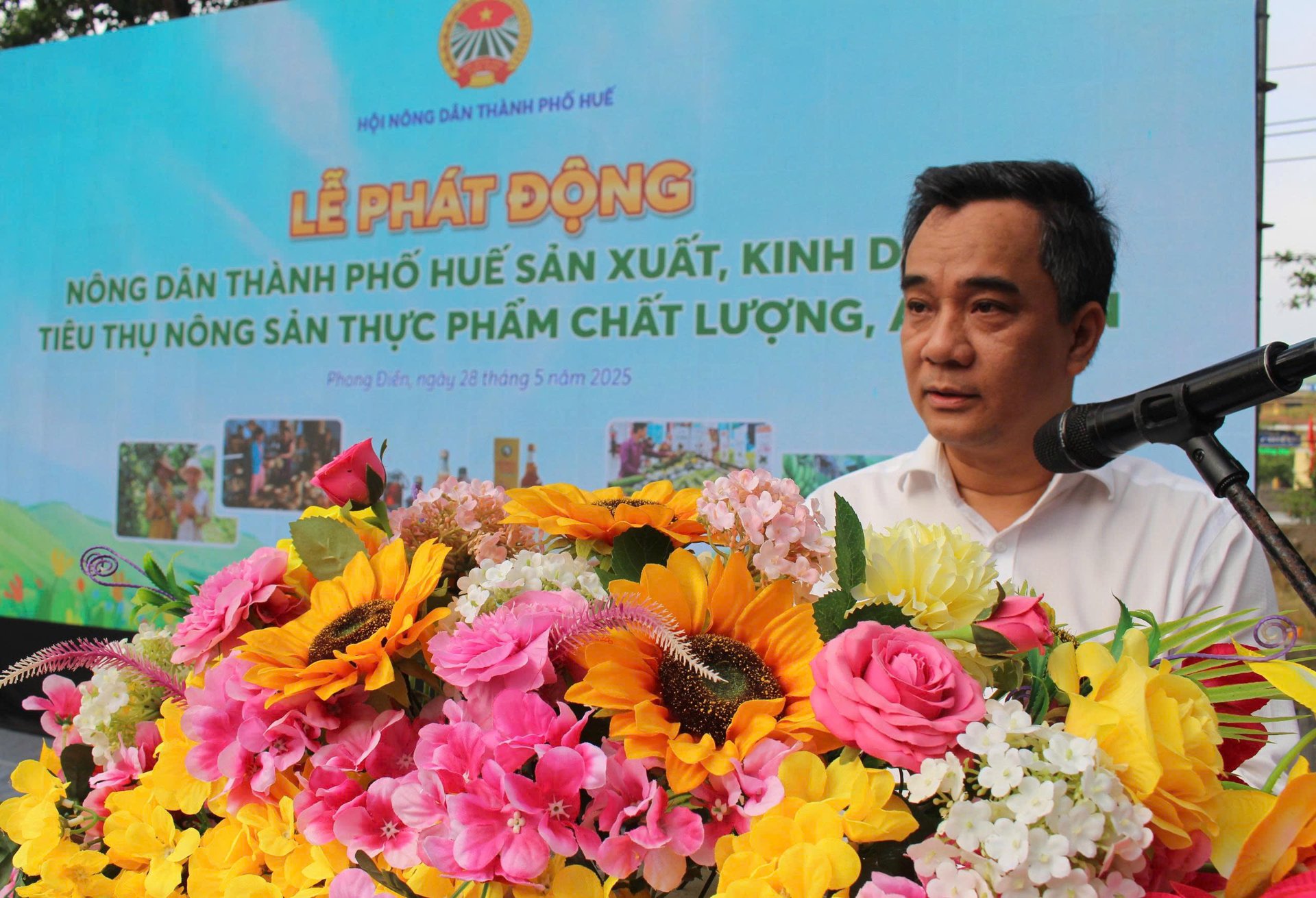 Chủ tịch Hội Nông dân thành phố Huế kêu gọi cán bộ, hội viên  nói không với hóa chất cấm, thực phẩm bẩn  