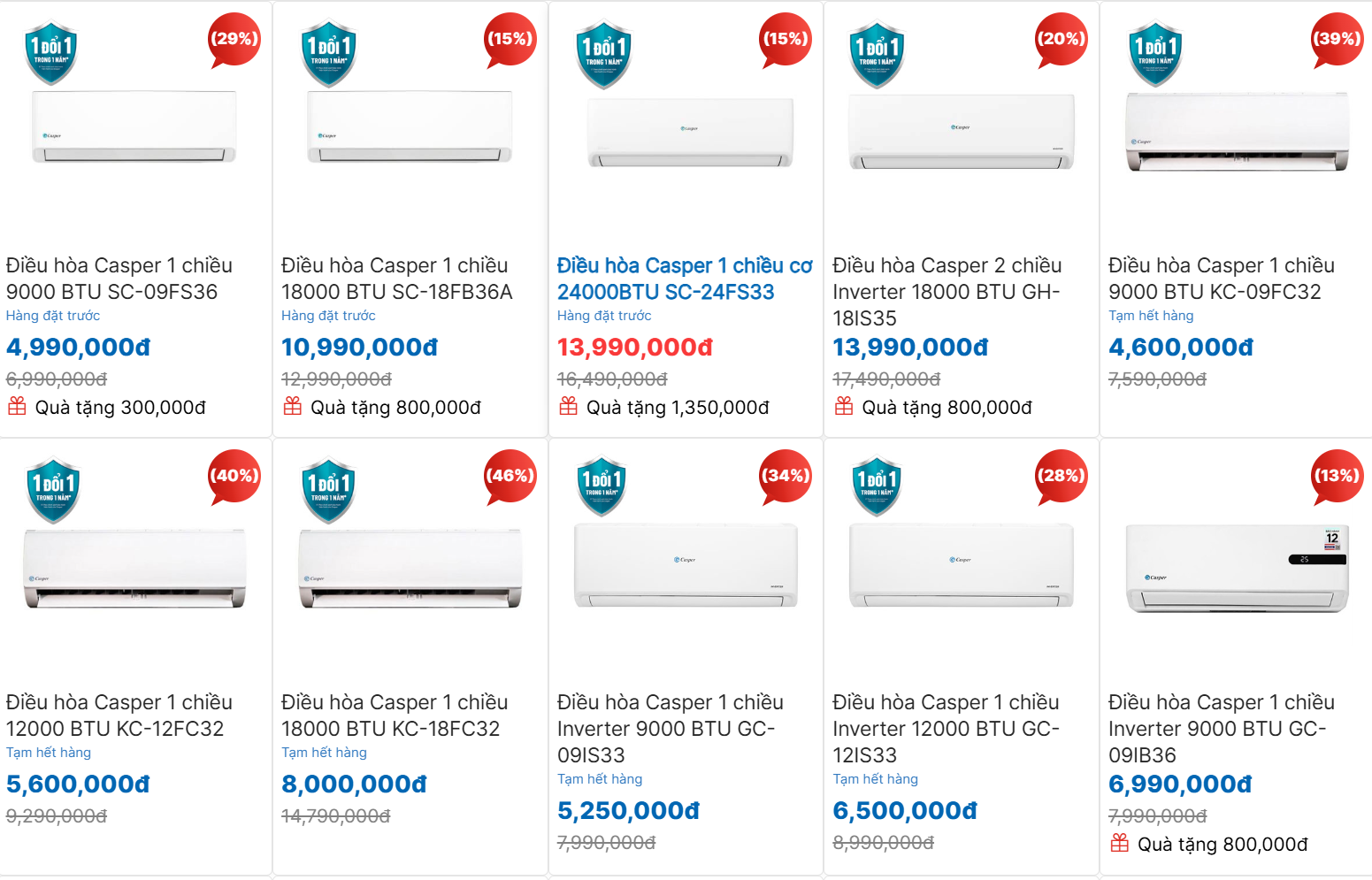 Giá điều hòa lao dốc kịch sàn tới 60%, có mẫu chỉ từ 3 triệu đồng- Ảnh 1.