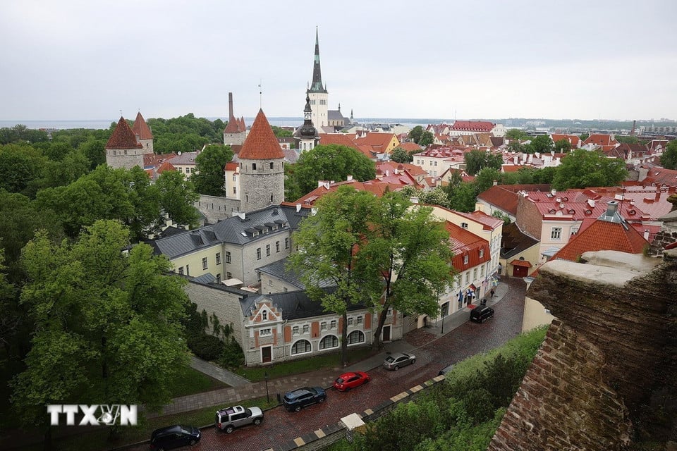Khu phố cổ Tallinn. (Ảnh: Dương Giang/TTXVN)