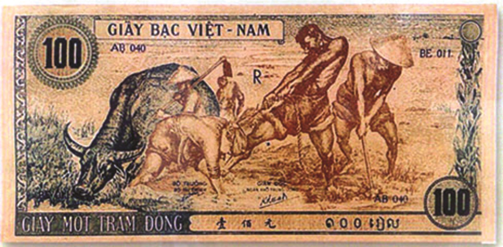 Họa sĩ nào vẽ “con trâu xanh” trên tiền Việt Nam Dân chủ cộng hòa?
