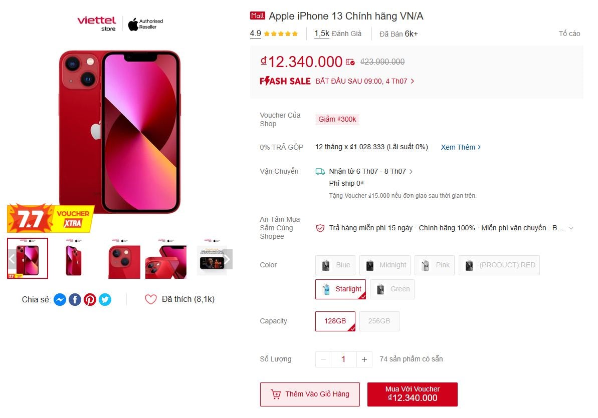Nhiều mẫu iPhone đang giảm giá 