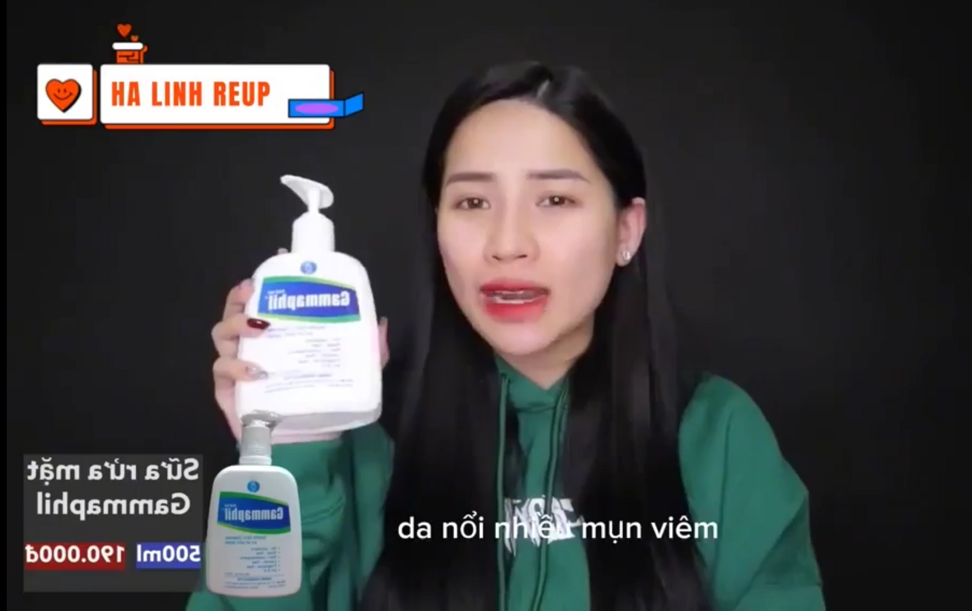 Thu hồi sữa rửa mặt Gammaphil, kênh của “chiến thần livestream” Võ Hà Linh bất ngờ có hành động lạ