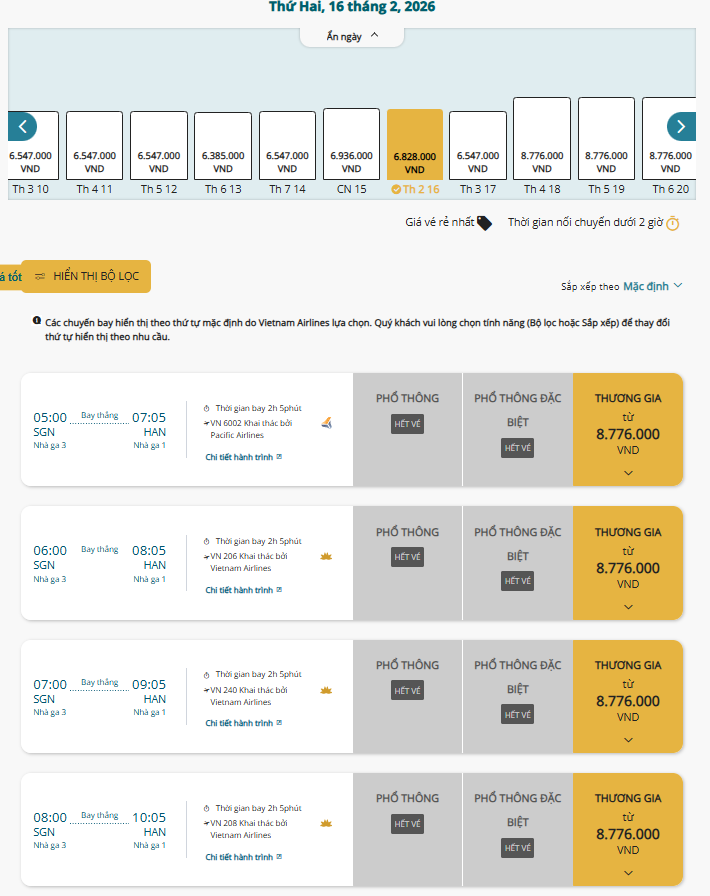Vé máy bay Tết Bính Ngọ đã căng, Vietnam Airlines hết nhiều hạng ghế ngay khi mở bán- Ảnh 3.