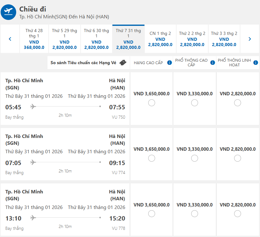 Vé máy bay Tết Bính Ngọ đã căng, Vietnam Airlines hết nhiều hạng ghế ngay khi mở bán- Ảnh 5.
