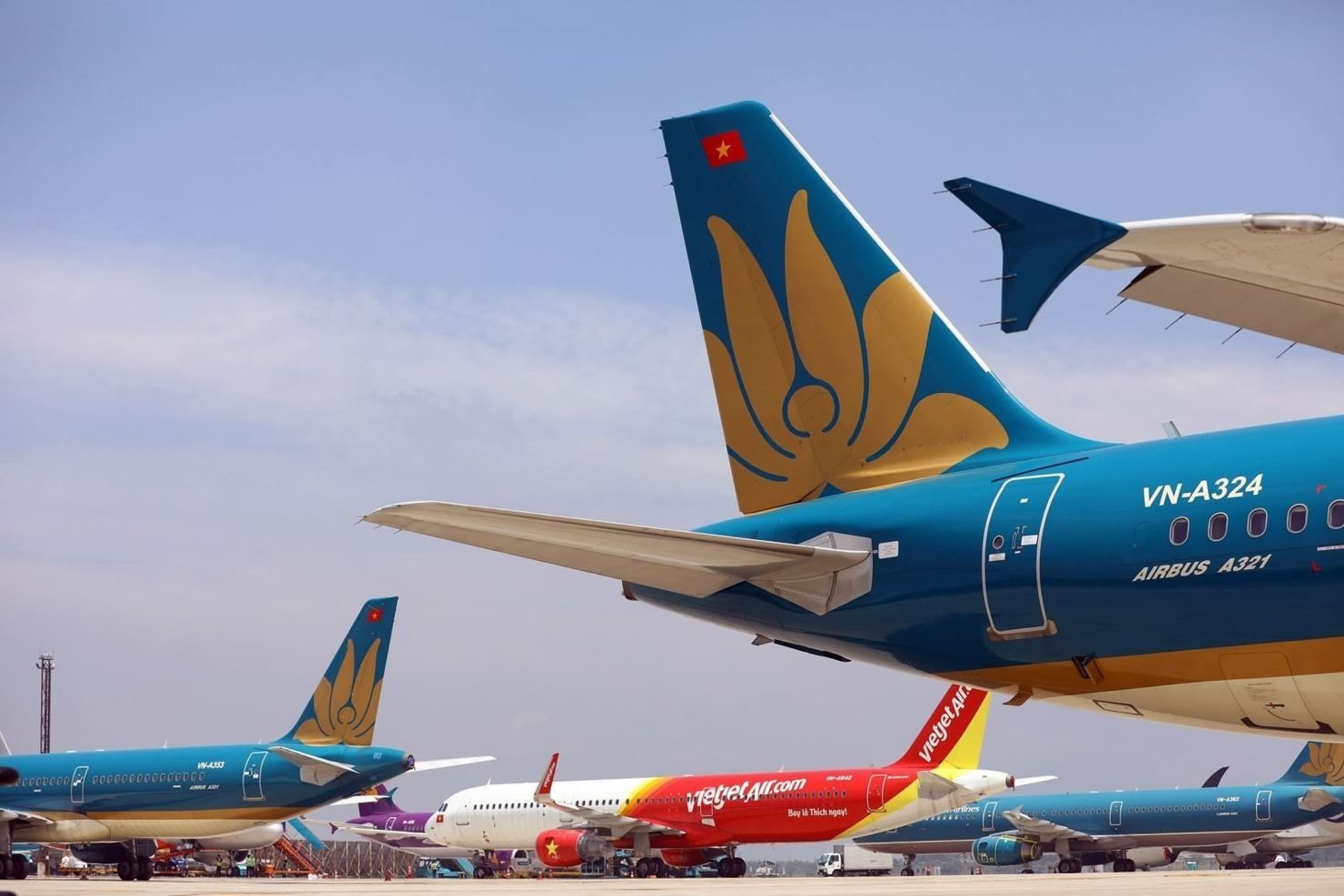 Các hãng hàng không liên tiếp mở đường bay quốc tế thị phần có bị chia nhỏ?