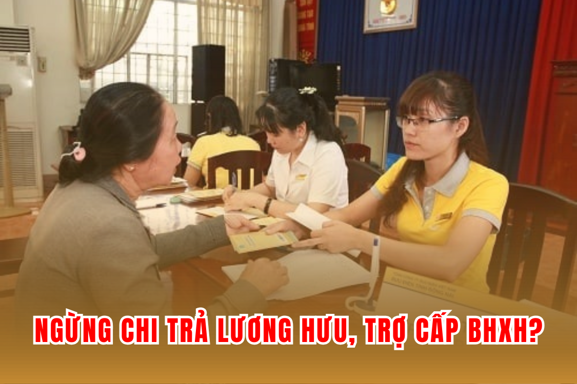 Từ 1/7/2025: Những trường hợp nào sẽ bị tạm dừng hoặc chấm dứt chi trả lương hưu, trợ cấp BHXH?
