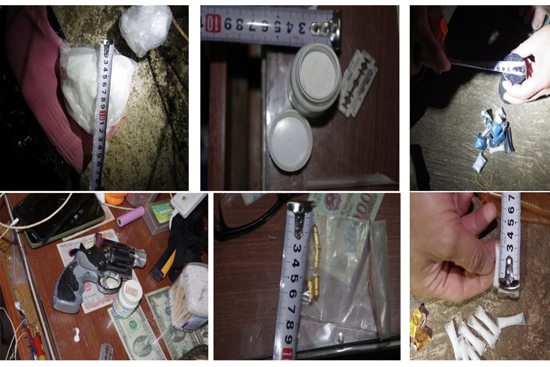 Triệt phá điểm bán ma túy, thu giữ gần 1,5 bánh heroin và súng rulo