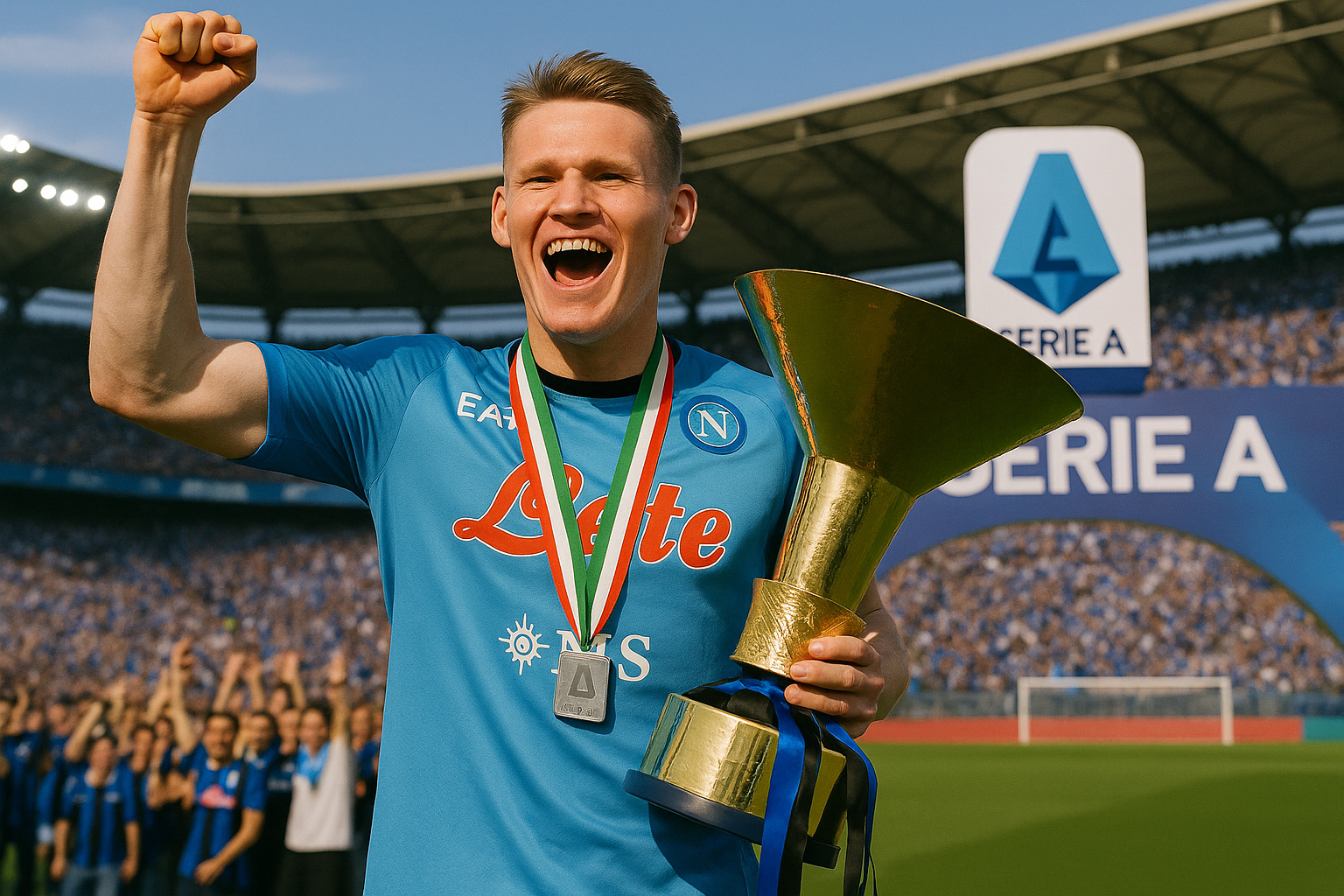 Napoli vô địch Serie A 2024/2025, McTominay khiến M.U đau tê tái