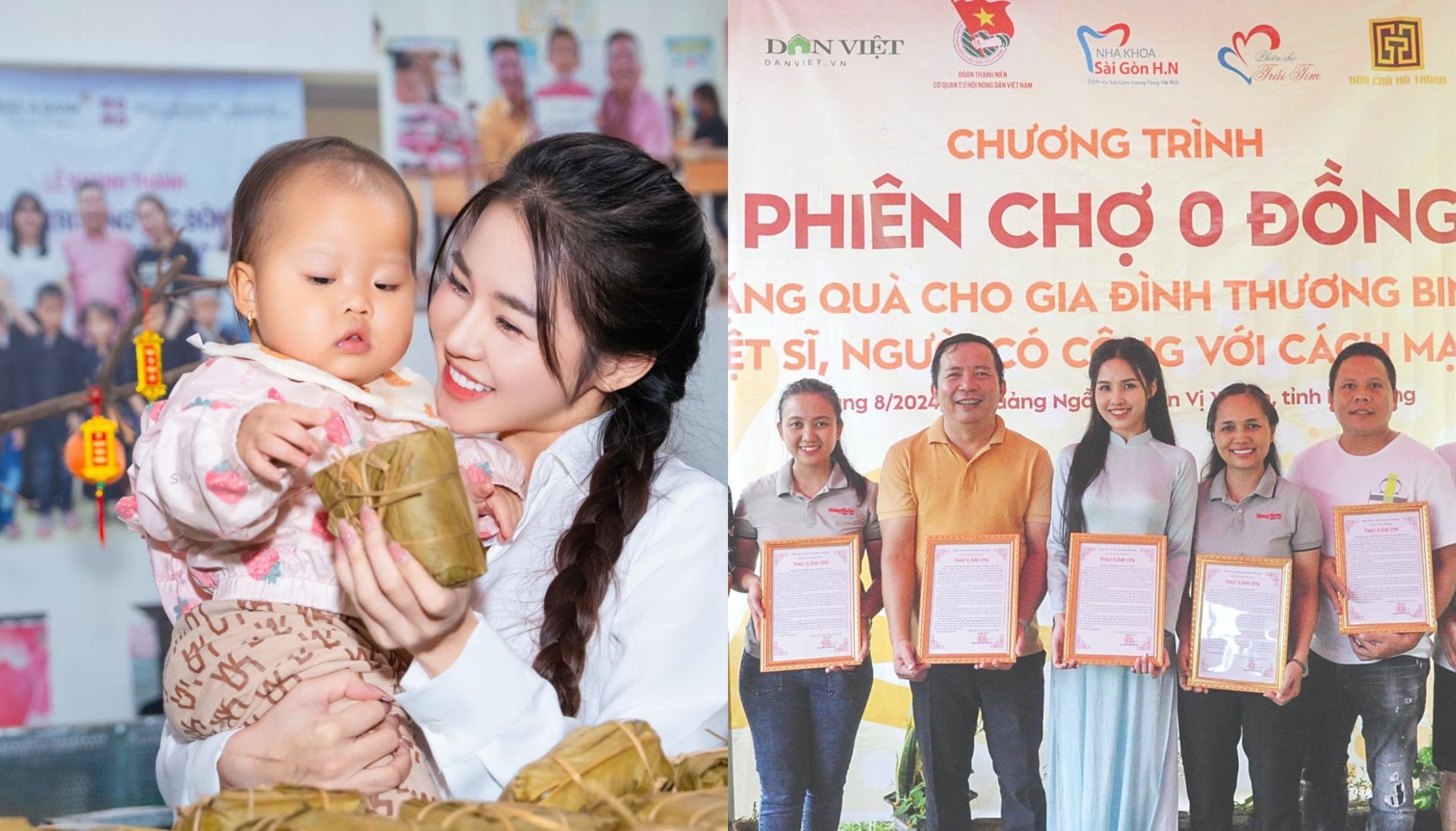 Những người đẹp cùng Dân Việt lan tỏa yêu thương 