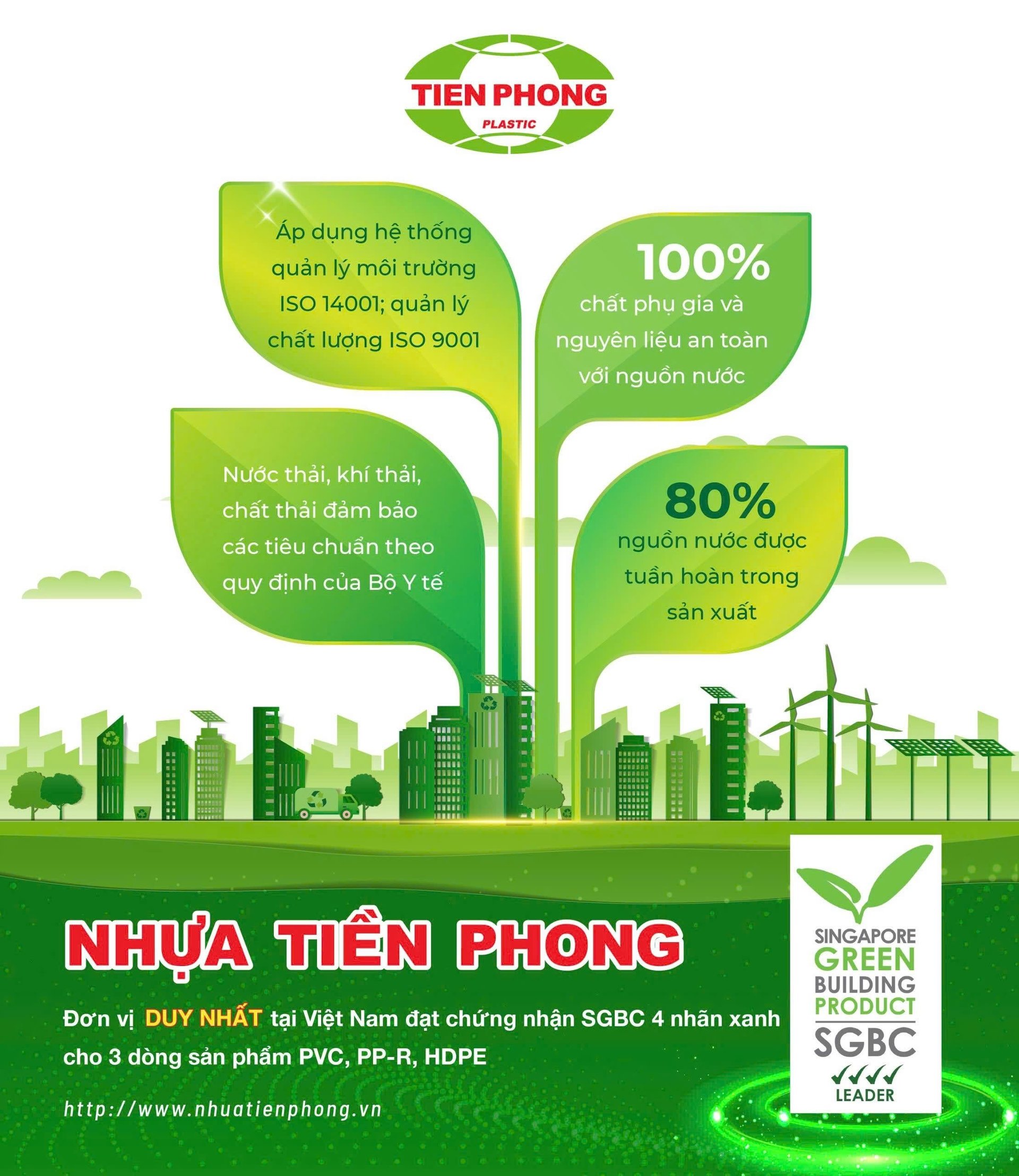 Nhựa Tiền Phong - “Thương hiệu xanh” của ngành nhựa